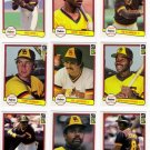 1982 Donruss San Diego Padres Team Set-20 Cards