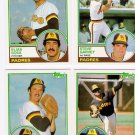 1983 Topps Traded San Diego Padres Team Set-4 Cards