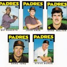 1986 Topps Traded San Diego Padres Team Set-5 Cards