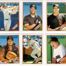 1988 Topps Traded San Diego Padres Team Set-6 Cards