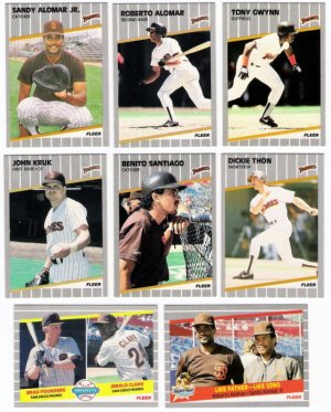 1989 Fleer San Diego Padres Team Set-26 Cards