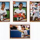 1991 Topps Traded San Diego Padres Team Set-4 Cards