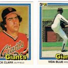 1981 Donruss San Francisco Giants Set-24 Cards