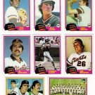1981 Topps San Francisco Giants Set-28 Cards