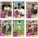 1984 Topps Traded San Francisco Giants Set-6 Cards