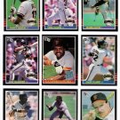 1985 Donruss San Francisco Giants Set-21 Cards