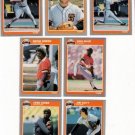 1985 Fleer Update San Francisco Giants Set-7 Cards