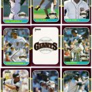 1987 Donruss Opening Day San Francisco Giants-10 Cd