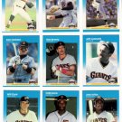 1987 Fleer San Francisco Giants Set-25 Cards