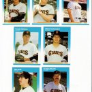 1987 Fleer Update San Francisco Giants-7 Cards