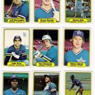1982 Fleer Seattle Mariners Team Set-18 Cards