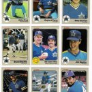 1983 Fleer Seattle Mariners Team Set-21 Cards