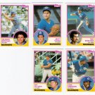 1983 Topps Traded Seattle Mariners Team Set-5 Cards