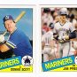 1985 Topps Traded Seattle Mariners Team Set-2 Cards