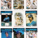 1986 Topps Seattle Mariners Team Set-30 Cards