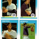 1987 Fleer Update Seattle Mariners Team-4 Cards