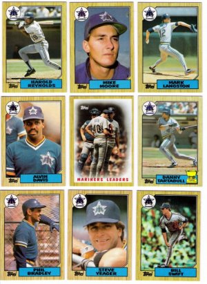 1987 Topps Seattle Mariners Team Set-30 Cards
