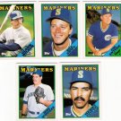 1988 Topps Traded Seattle Mariners Team Set-5 Cards