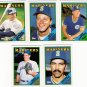 1988 Topps Traded Seattle Mariners Team Set-5 Cards