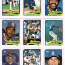 1989 Topps Seattle Mariners Team Set-30 Cards