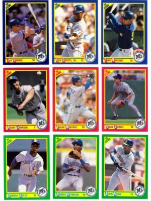 1990 Score Seattle Mariners-24 Cards