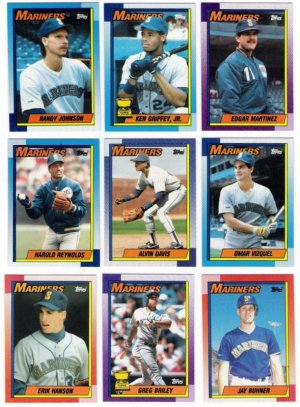 1990 Topps Seattle Mariners Team Set-29 Cards