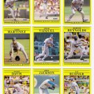 1991 Fleer Seattle Mariners Team Set-24 Cards