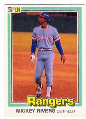 1981 Donruss Texas Rangers Team Set-18 Cards
