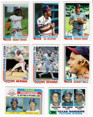 1982 Topps Texas Rangers Team Set-29 Cards
