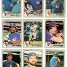 1983 Fleer Texas Rangers Team Set-23 Cards