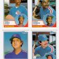 1983 Topps Traded Texas Rangers Team Set-8 Cards