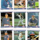 1984 Fleer Texas Rangers Team Set-22 Cards