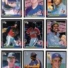 1985 Donruss Texas Rangers Team Set-24 Cards