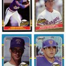 1985-87 Donruss Highlights Texas Rangers-4 Cards