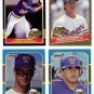 1985-87 Donruss Highlights Texas Rangers-4 Cards