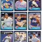 1986 Fleer Texas Rangers Team Set-23 Cards