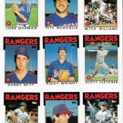 1986 Topps Traded Texas Rangers Team Set-9 Cards
