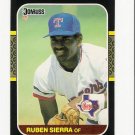 1987 Donruss Texas Rangers Team Set-28 Cards