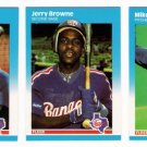 1987 Fleer Update Texas Rangers Team-3 Cards