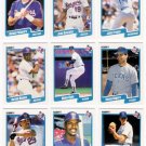 1990 Fleer Regular & Update Texas Rangers-30 Cds