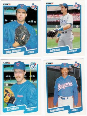 1990 Fleer Update Texas Rangers-4 Cards