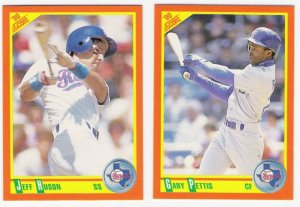 1990 Score Update & Rookies Texas Rangers-2 Cd