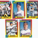1990 Topps Traded Texas Rangers Team Set-5 Cards