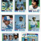 1982 Topps Toronto Blue Jays Team Set-26 Cards