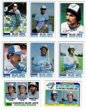 1982 Topps Toronto Blue Jays Team Set-26 Cards