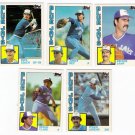 1984 Topps Traded Toronto Blue Jays Team Set-5 Cards