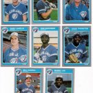 1985 Fleer Update Toronto Blue Jays Team Set- Cards
