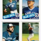 1985 Topps Traded Toronto Blue Jays Team Set-4 Cards