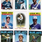 1986 Topps Toronto Blue Jays Team Set-31 Cards