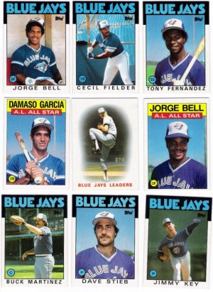 1986 Topps Toronto Blue Jays Team Set-31 Cards